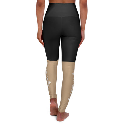 Leggings - Black & Beige