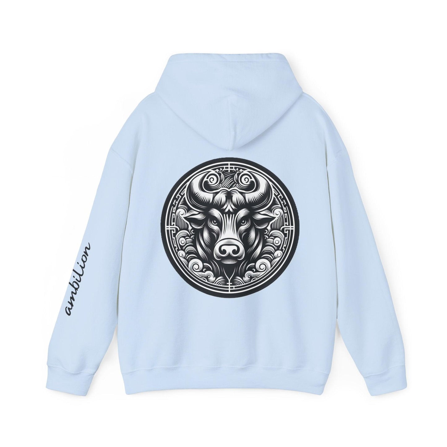 Unisex Hooded Sweatshirt - Chinese Zodiac Bull - Pardalês_Free Lifestyle