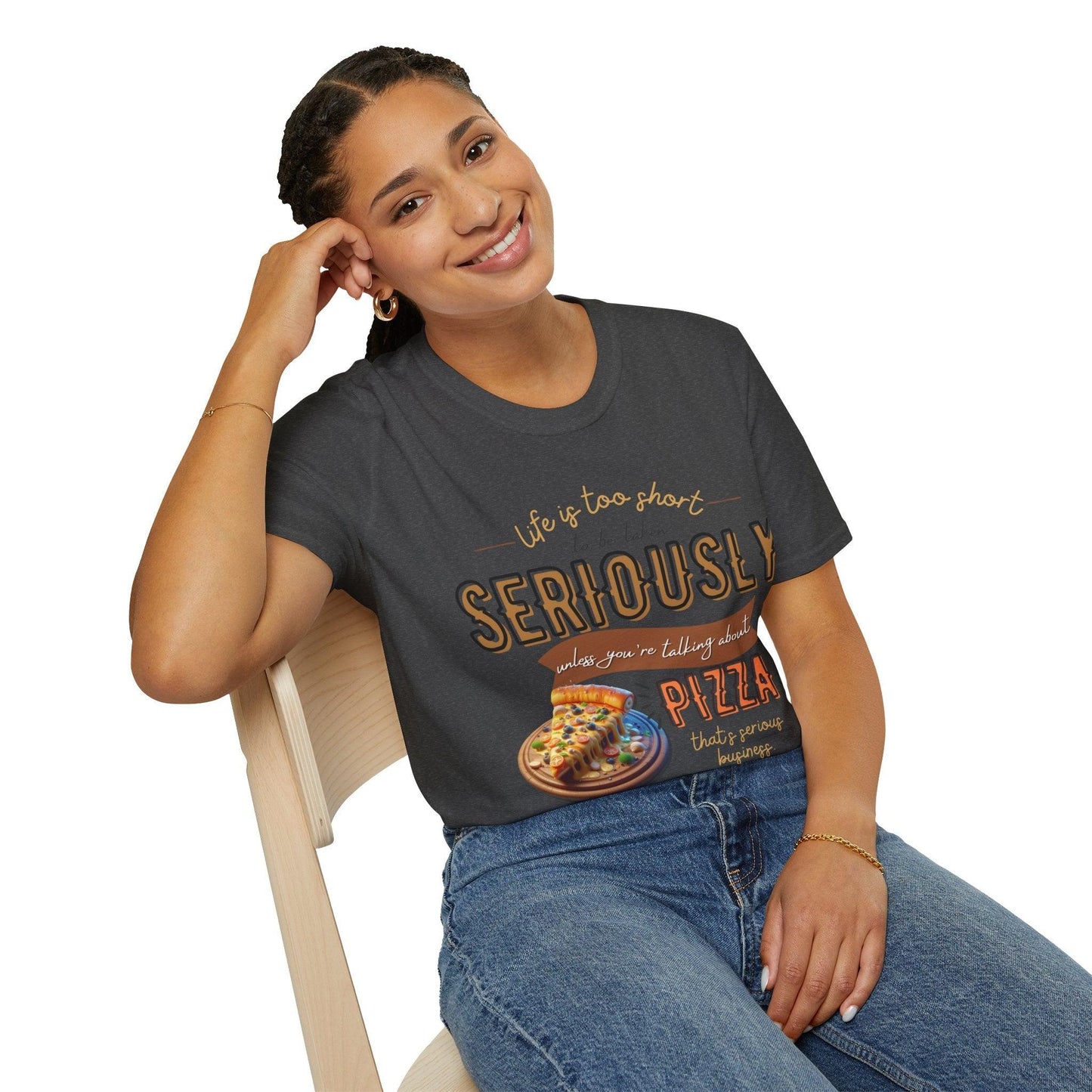 My Way to PIZZA - Softstyle T-Shirt - Pardalês_Free Lifestyle