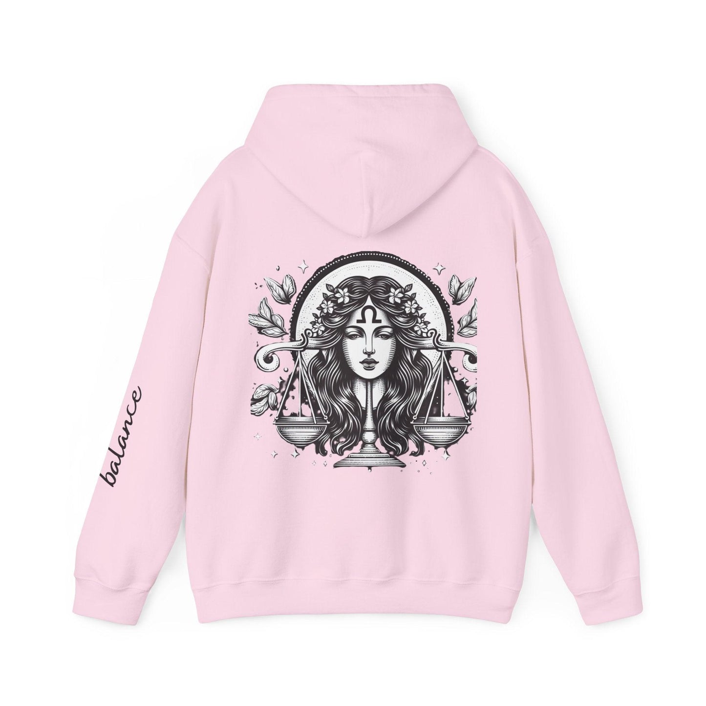 Unisex Hooded Sweatshirt - Libra Sign - Pardalês_Free Lifestyle