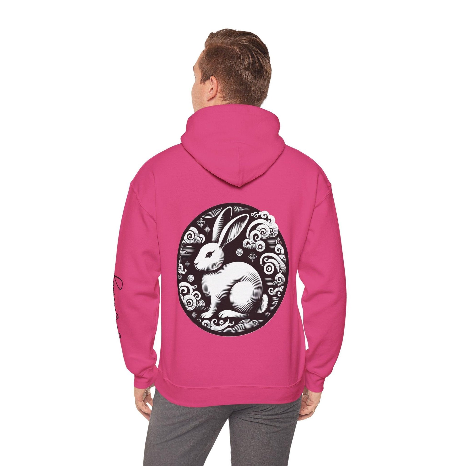 Unisex Hooded Sweatshirt - Chinese Zodiac Rabbit - Pardalês_Free Lifestyle