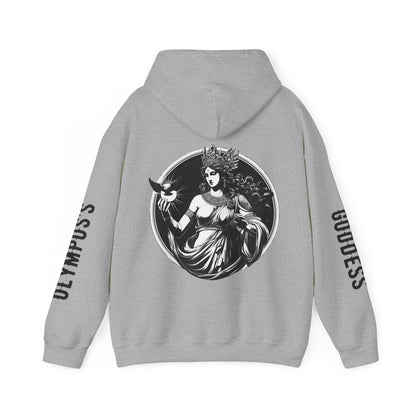 Unisex Hooded Sweatshirt - Olympus's Goddess Hera - Pardalês_Free Lifestyle