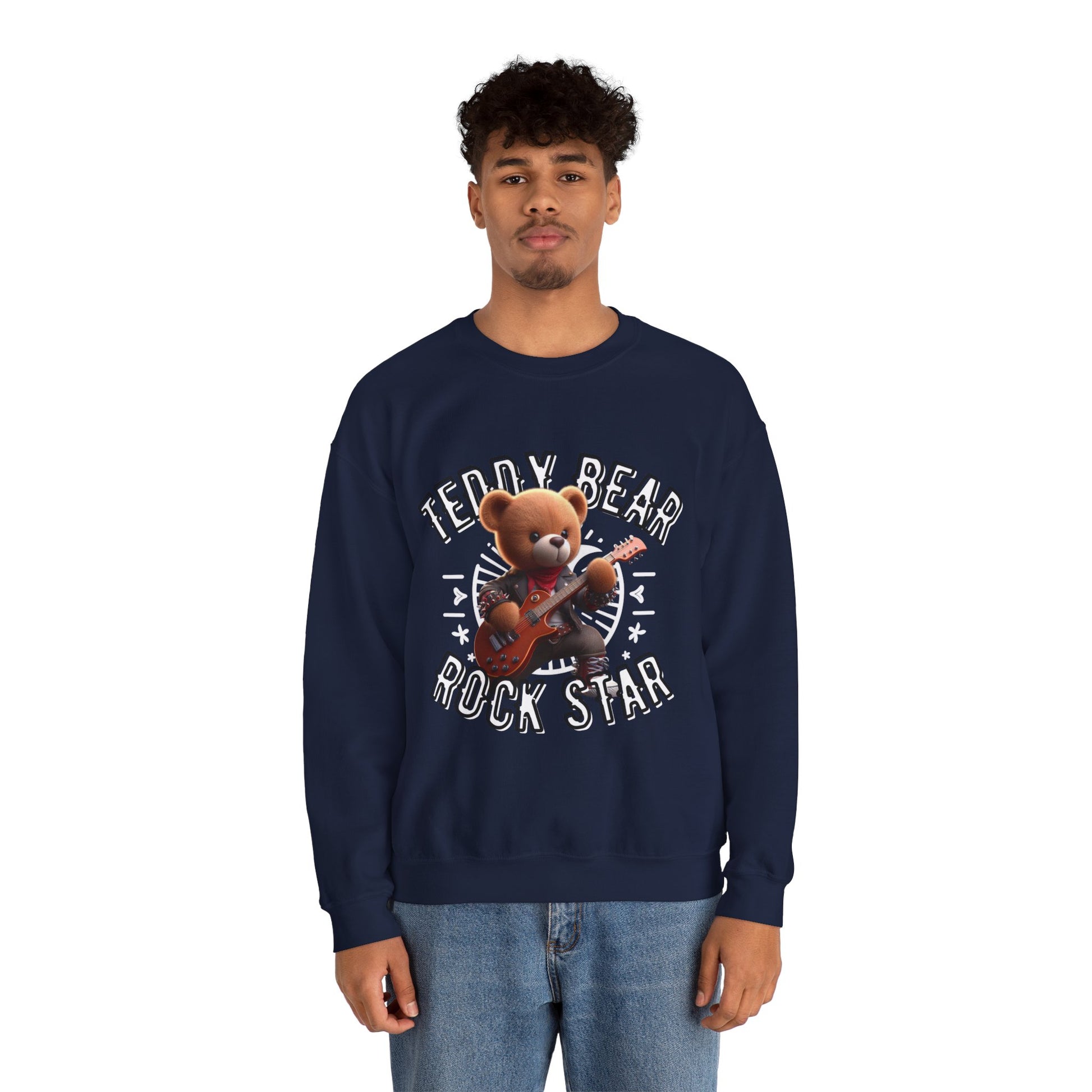 Unisex Sweatshirt - Teddy Rock Star - Pardalês_Free Lifestyle