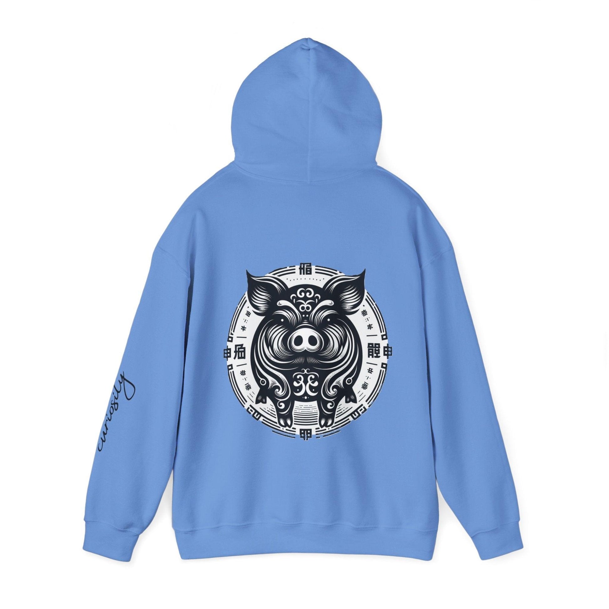 Unisex Hooded Sweatshirt - Chinese Zodiac Pig - Pardalês_Free Lifestyle