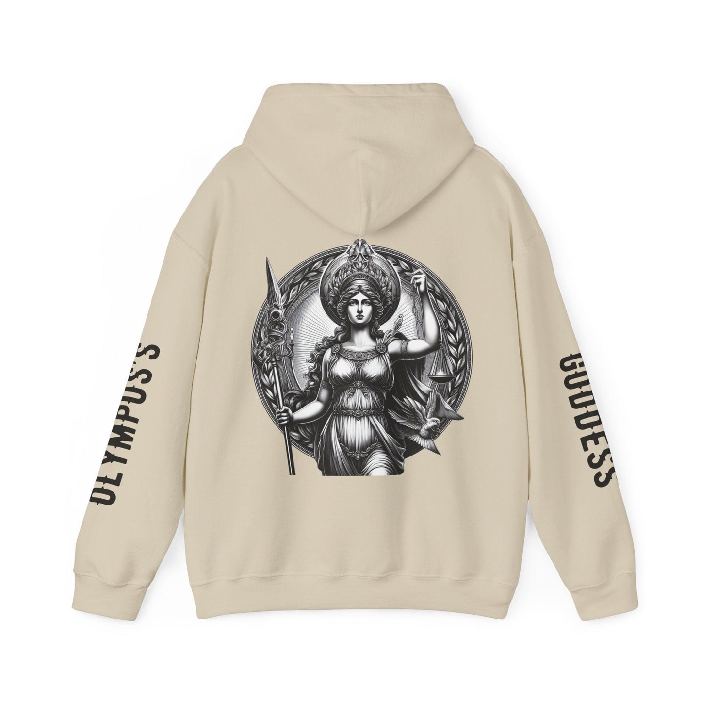 Unisex Hooded Sweatshirt - Olympus's Goddess Athena - Pardalês_Free Lifestyle