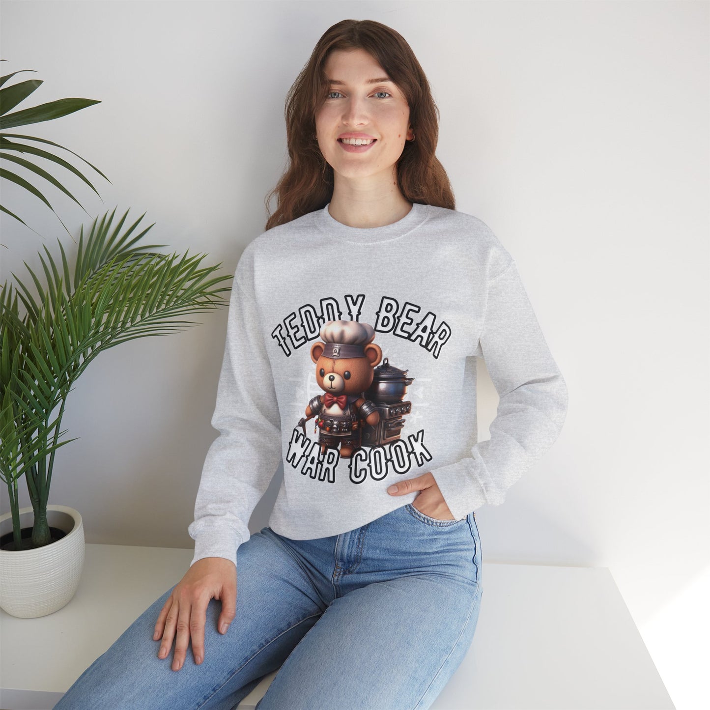 Unisex Sweatshirt - Teddy War Cook - Pardalês_Free Lifestyle