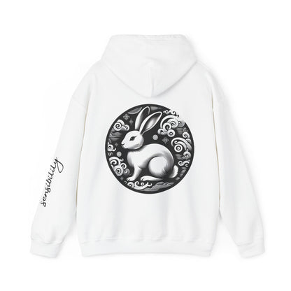 Unisex Hooded Sweatshirt - Chinese Zodiac Rabbit - Pardalês_Free Lifestyle