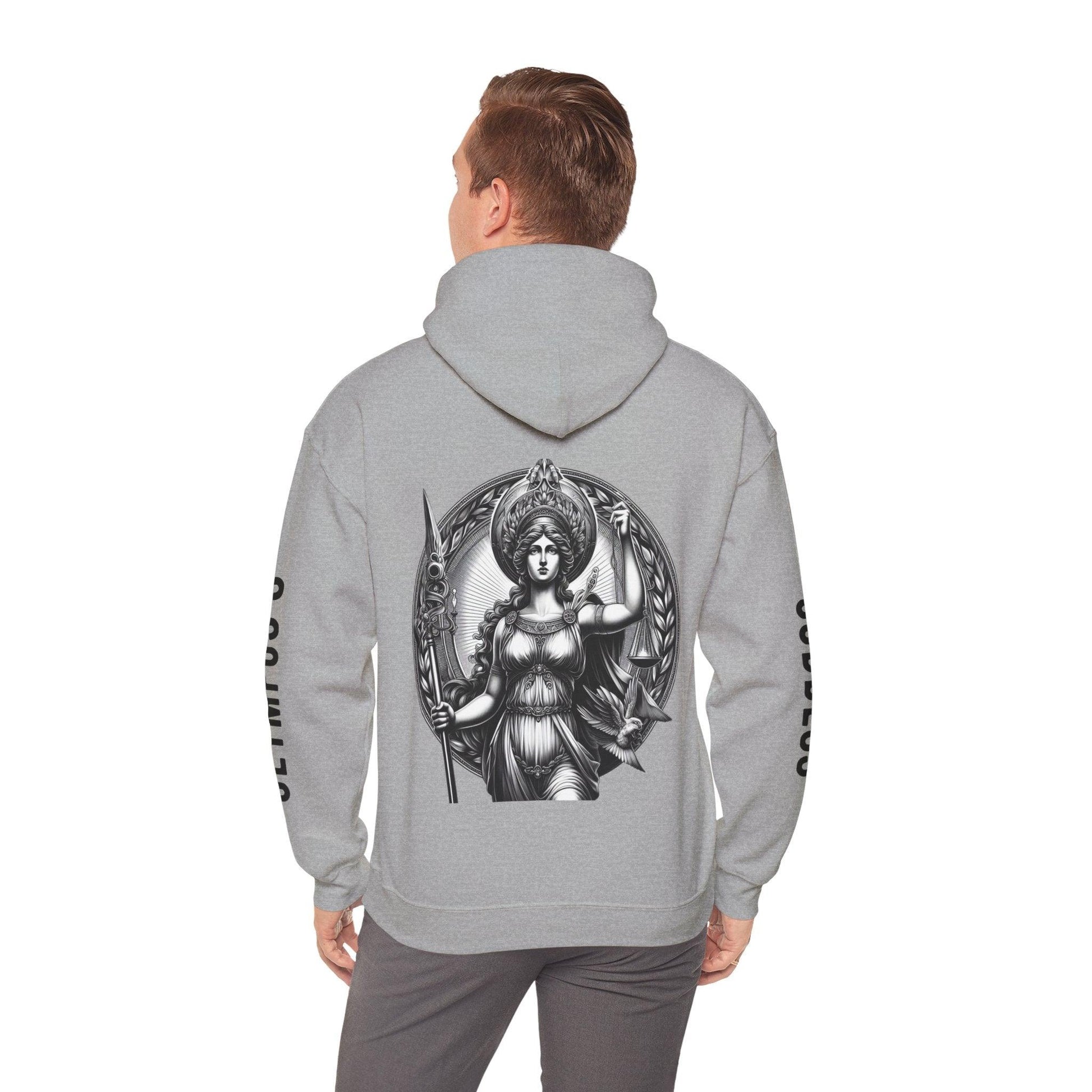 Unisex Hooded Sweatshirt - Olympus's Goddess Athena - Pardalês_Free Lifestyle