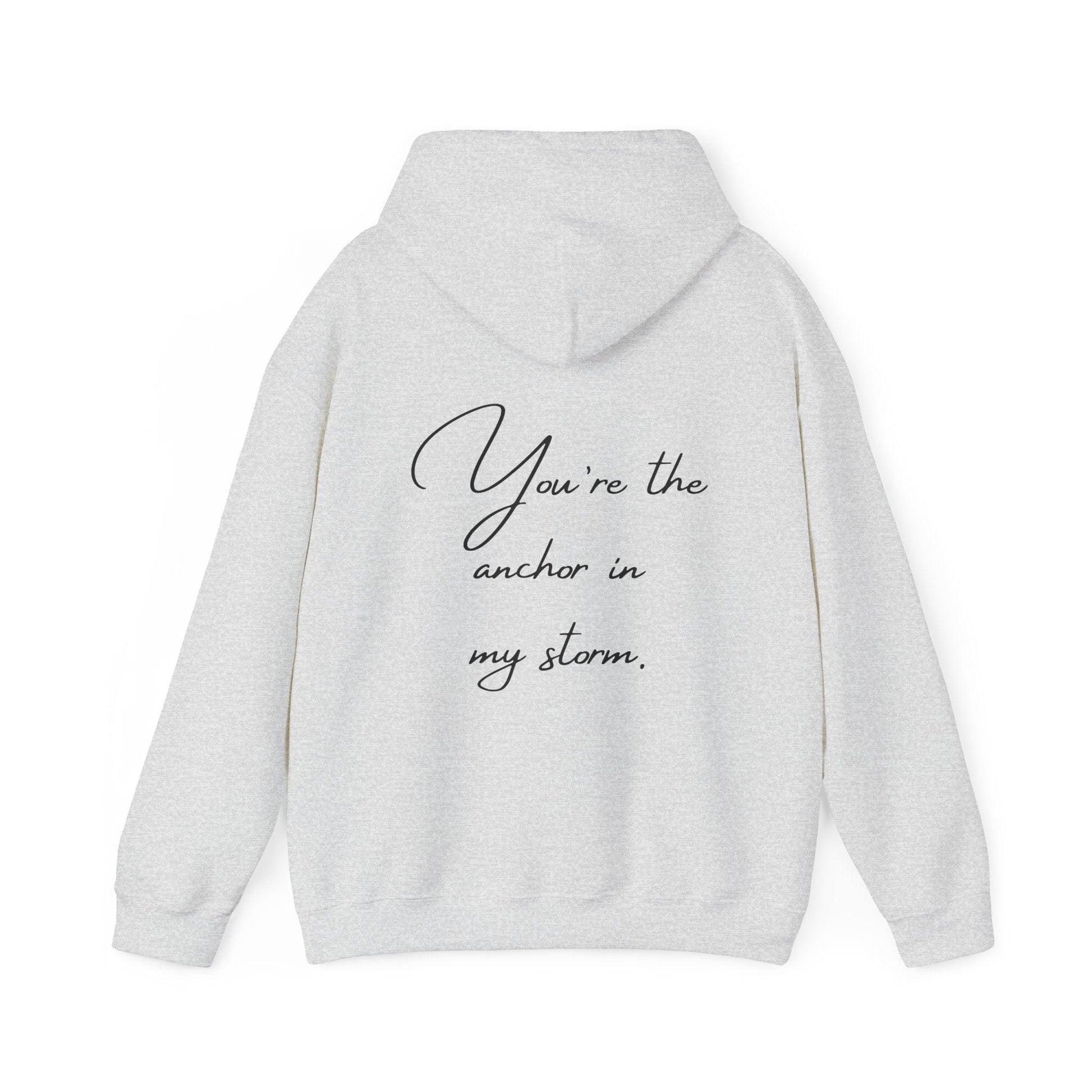 Unisex Hooded Sweatshirt - Valentine's Day - Anchor - Couple Shirt 1/2 - Pardalês_Free Lifestyle