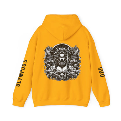 Unisex Hooded Sweatshirt - Olympus's God Poseidon - Pardalês_Free Lifestyle