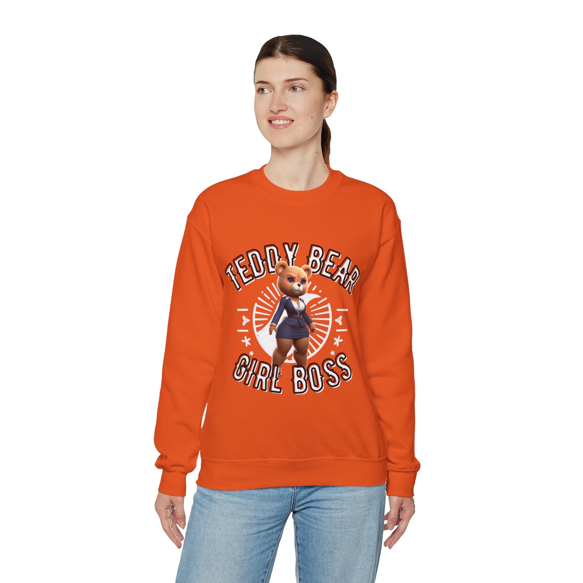 Unisex Sweatshirt - Teddy Girl Boss - Pardalês_Free Lifestyle