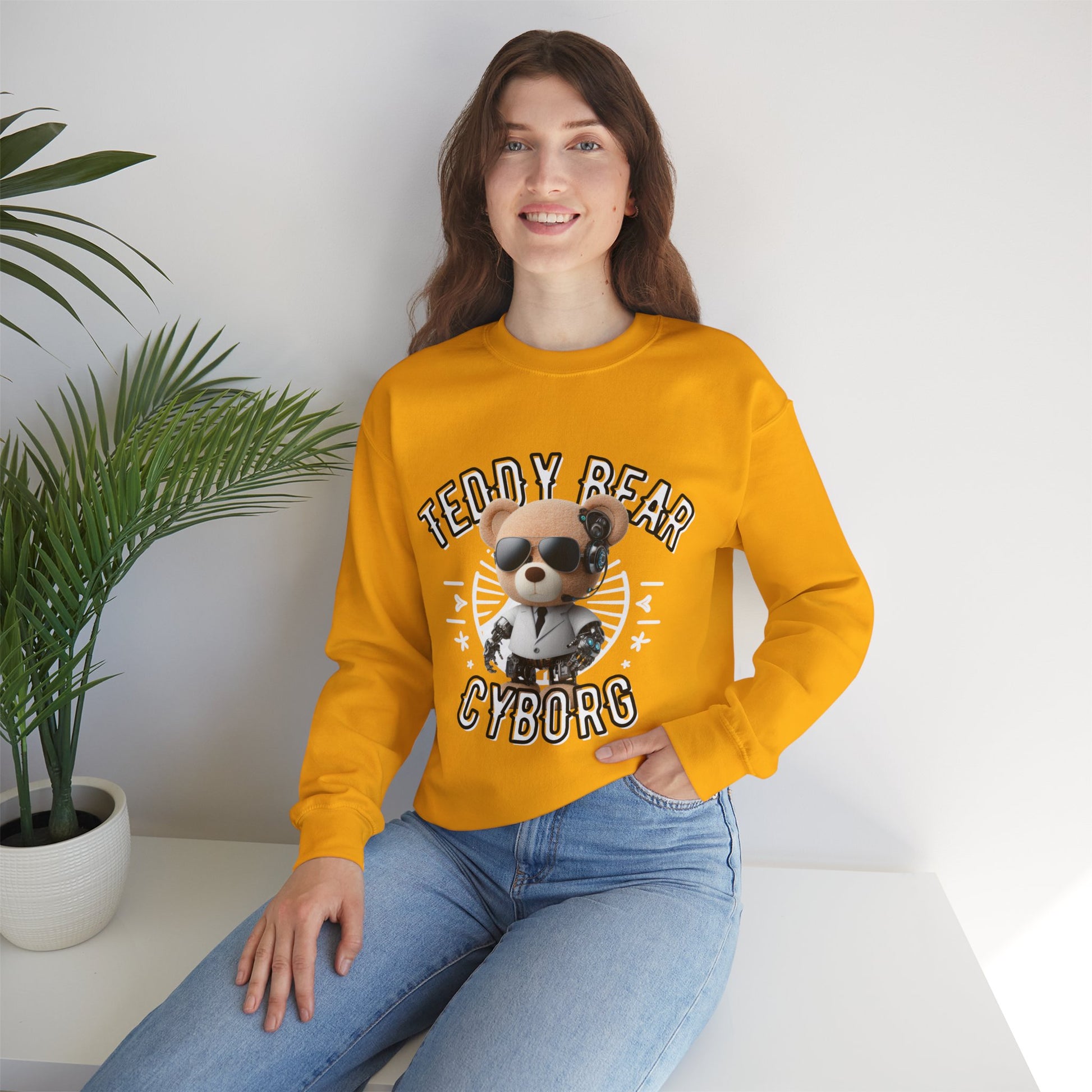 Unisex Sweatshirt - Teddy Cyborg - Pardalês_Free Lifestyle