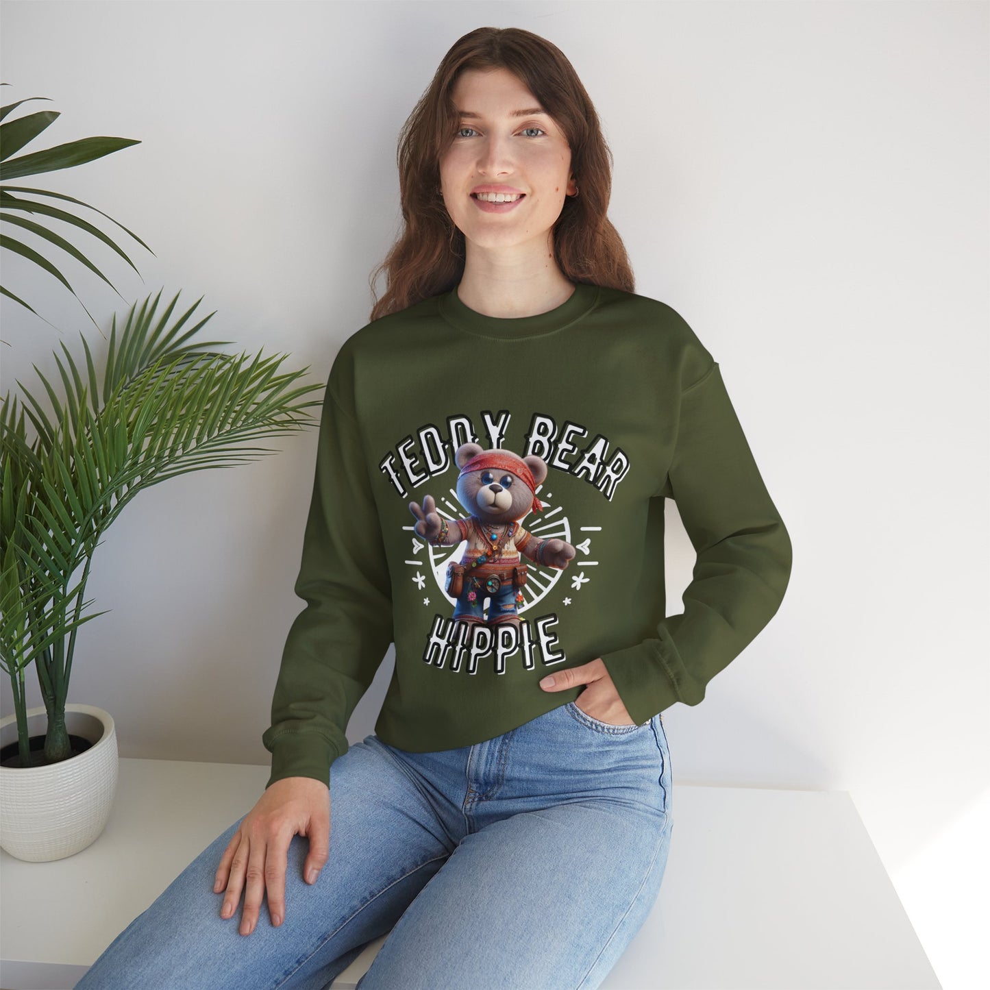 Unisex Sweatshirt - Teddy Hippie - Pardalês_Free Lifestyle