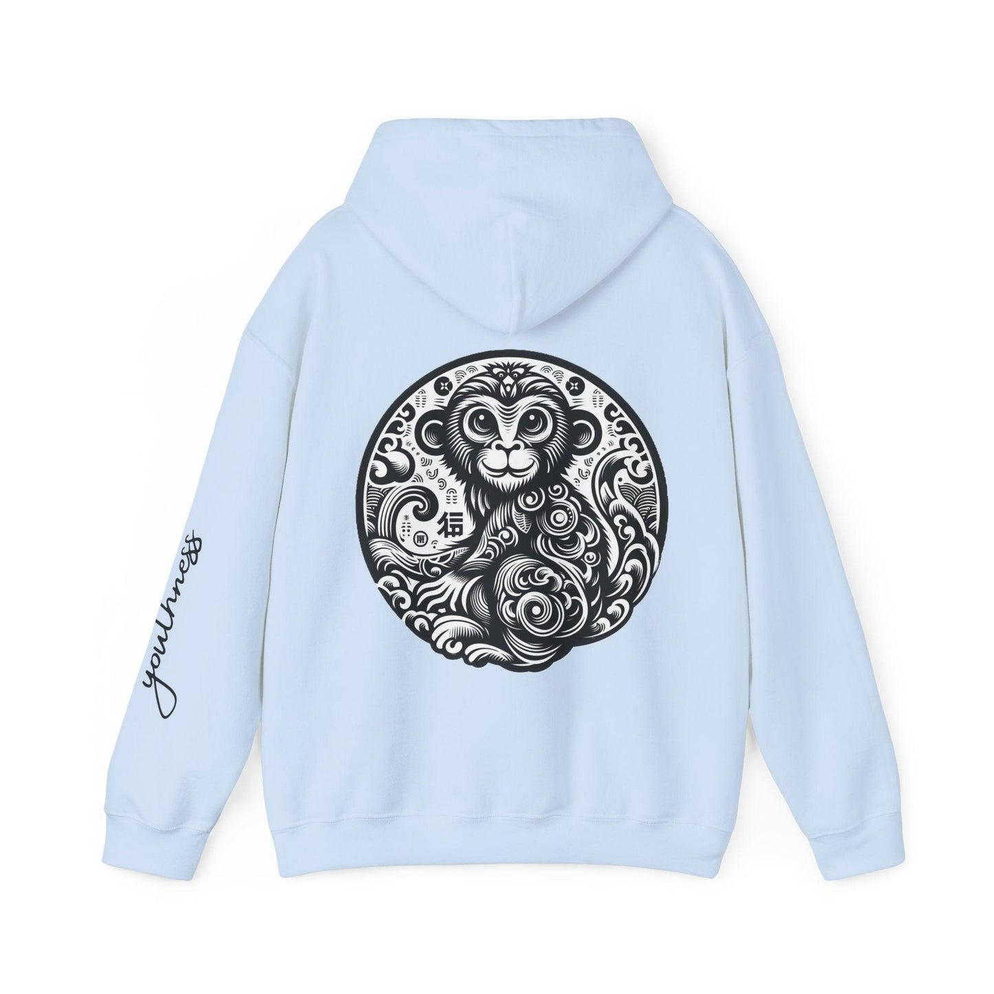 Unisex Hooded Sweatshirt - Chinese Zodiac Monkey - Pardalês_Free Lifestyle