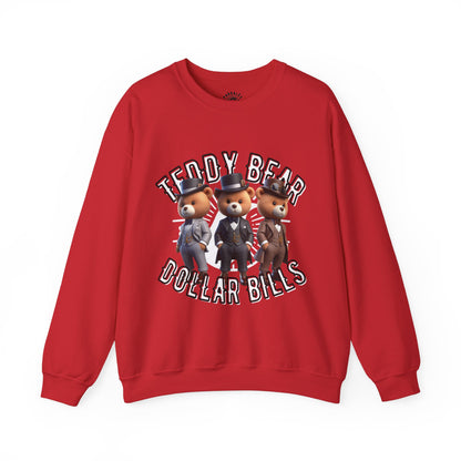 Unisex Sweatshirt - Teddy Dollar Bills - Pardalês_Free Lifestyle