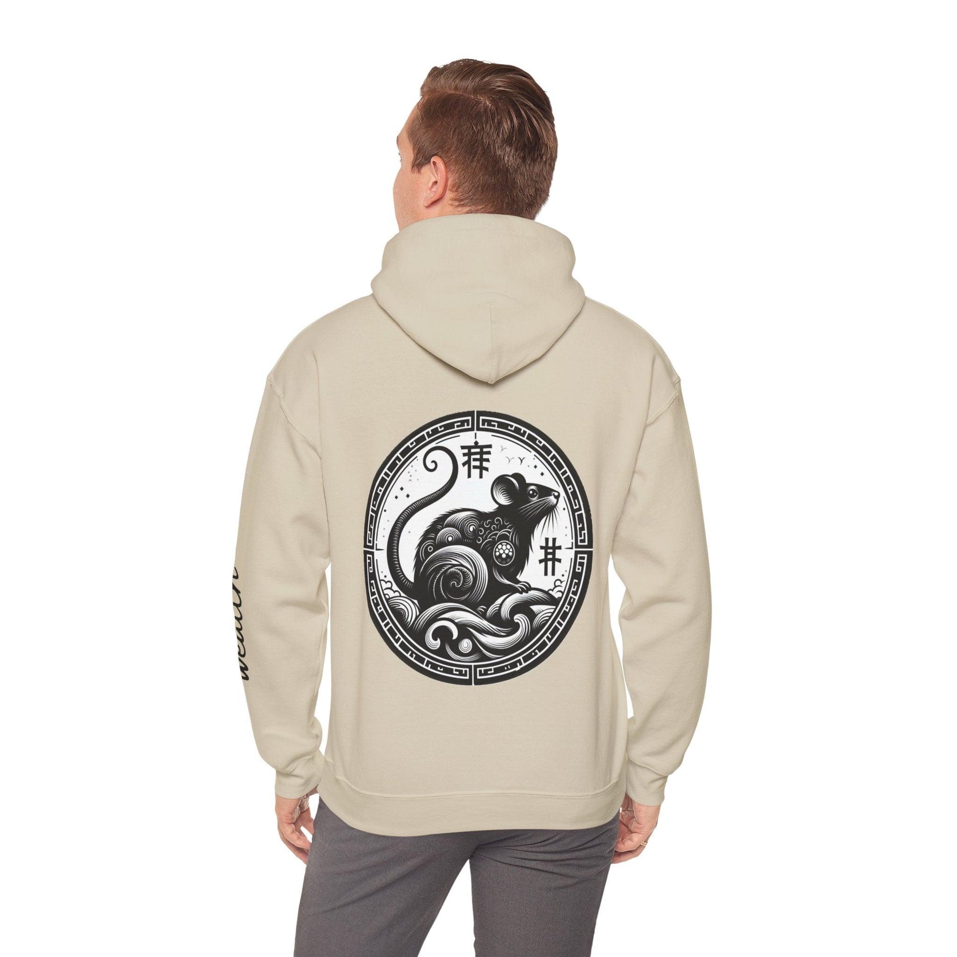 Unisex Hooded Sweatshirt - Chinese Zodiac Rat - Pardalês_Free Lifestyle