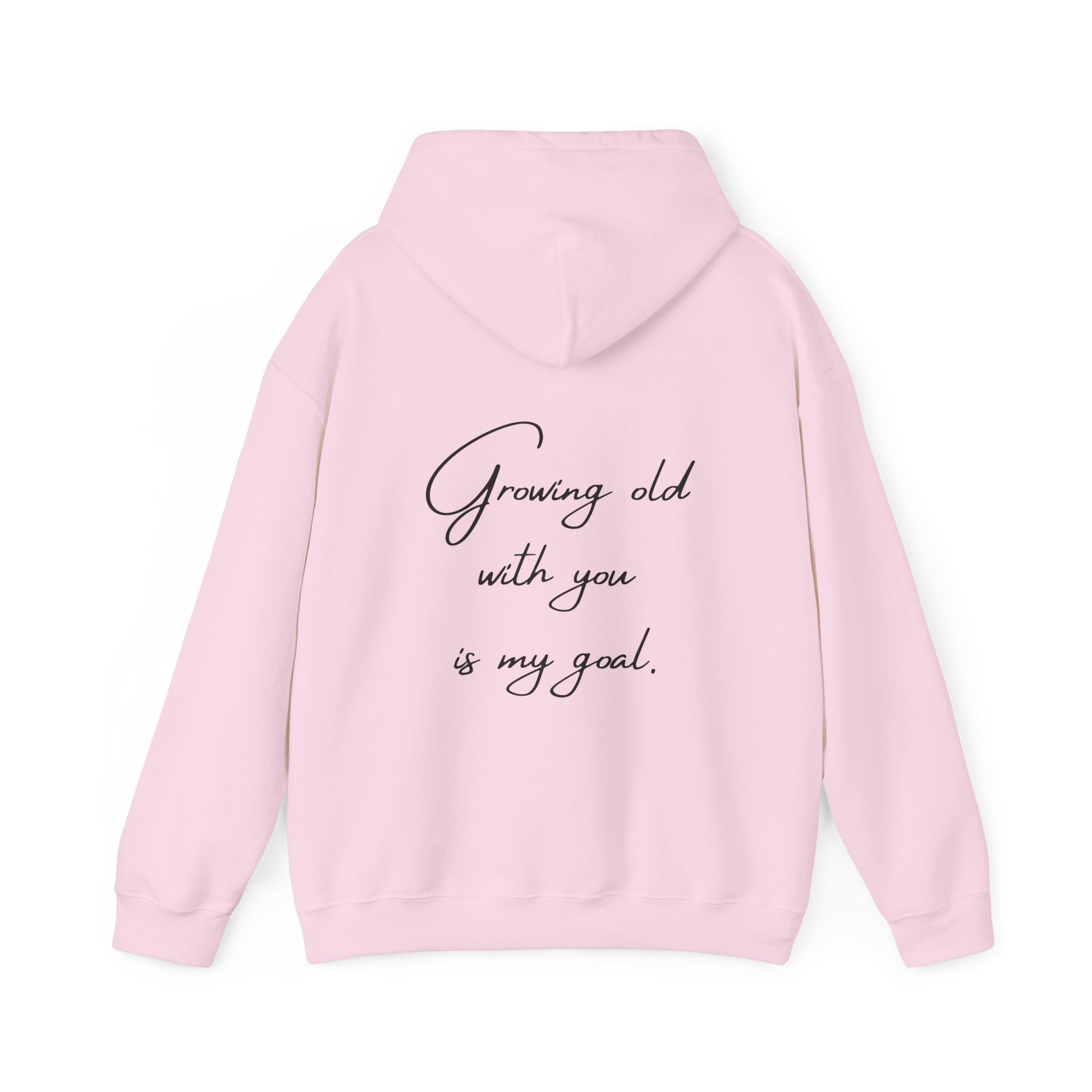 Unisex Hooded Sweatshirt - Valentine's Day - Growing old - Couple Shirt 1/2 - Pardalês_Free Lifestyle