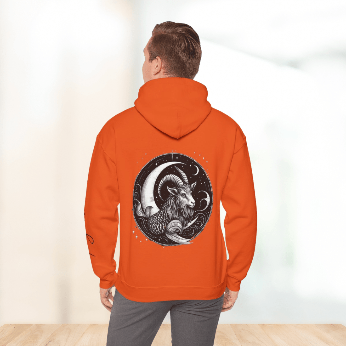 Unisex Hooded Sweatshirt - Capricorn Sign - Pardalês_Free Lifestyle