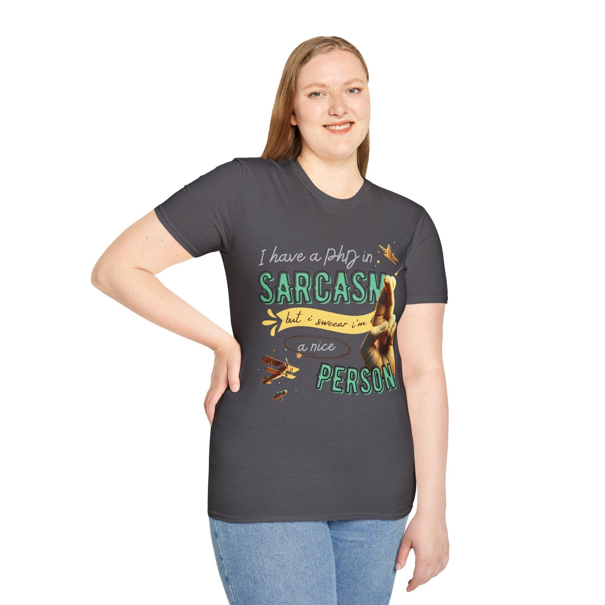 My Way to SARCASM - Softstyle T-Shirt - Pardalês_Free Lifestyle