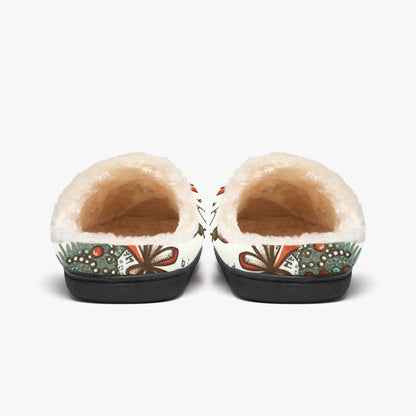 490. Fluffy Bedroom Slippers Pardalês_Free Lifestyle