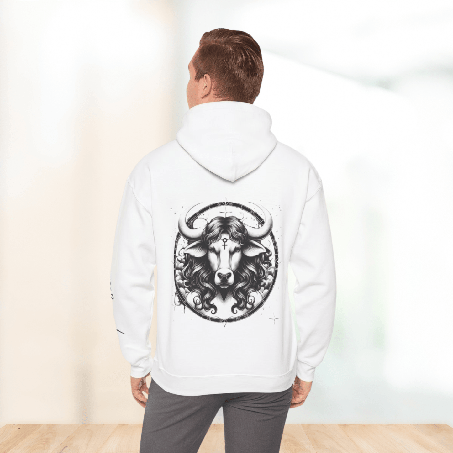 Unisex Hooded Sweatshirt - Taurus Sign - Pardalês_Free Lifestyle