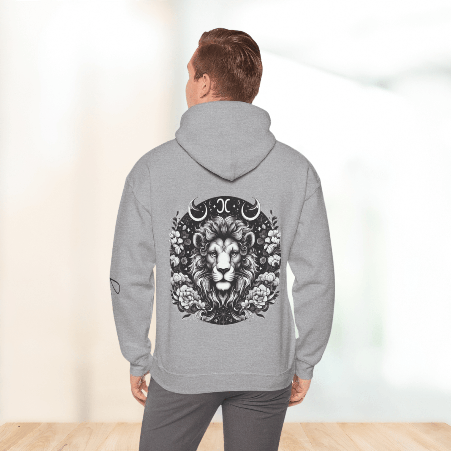 Unisex Hooded Sweatshirt - Leo Sign - Pardalês_Free Lifestyle