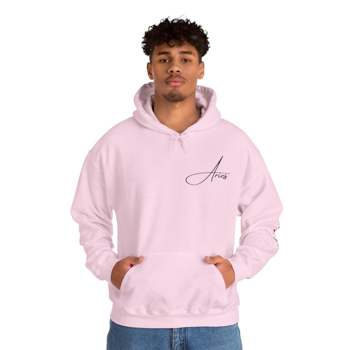 Unisex Hooded Sweatshirt - Aries Sign - Pardalês_Free Lifestyle