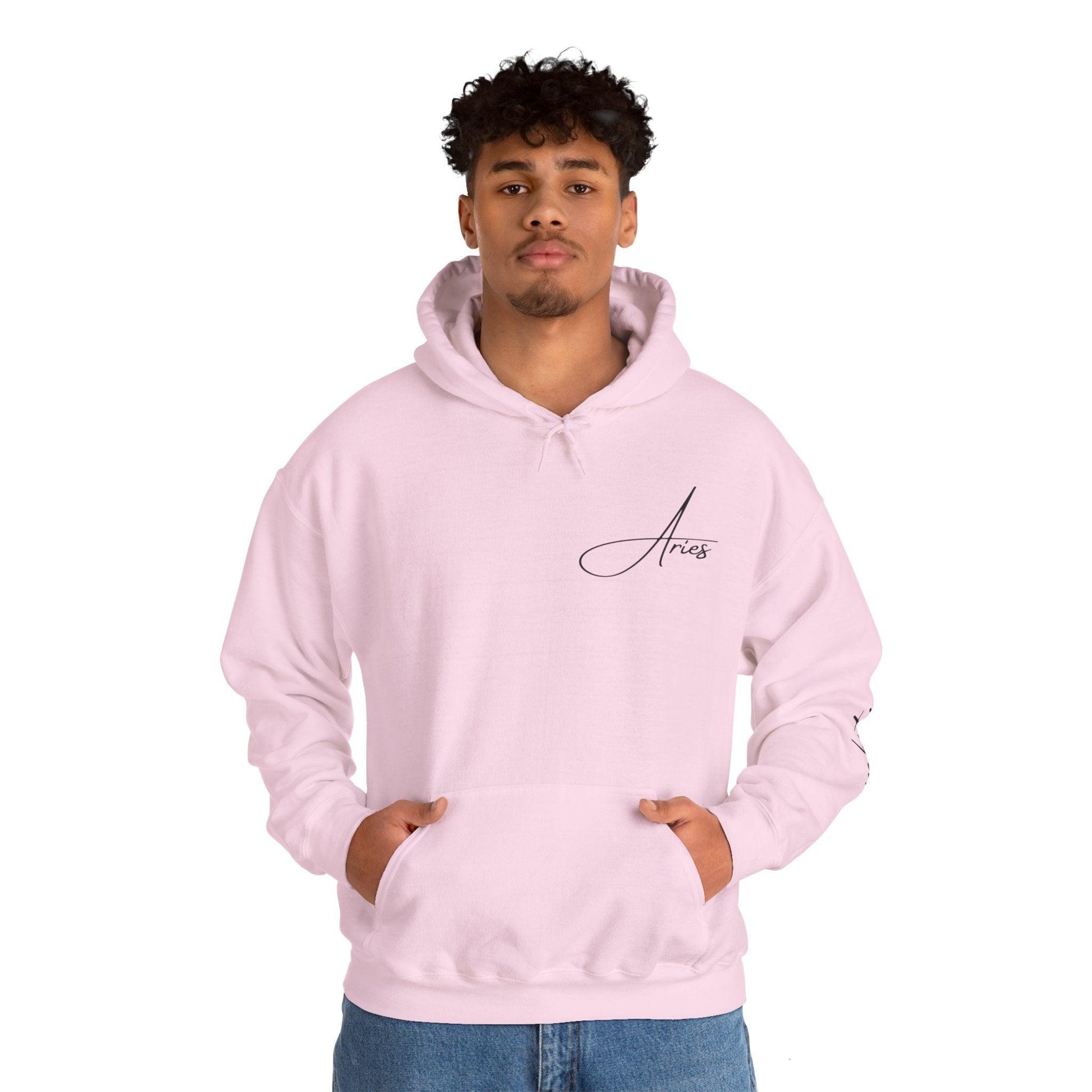 Unisex Hooded Sweatshirt - Aries Sign - Pardalês_Free Lifestyle