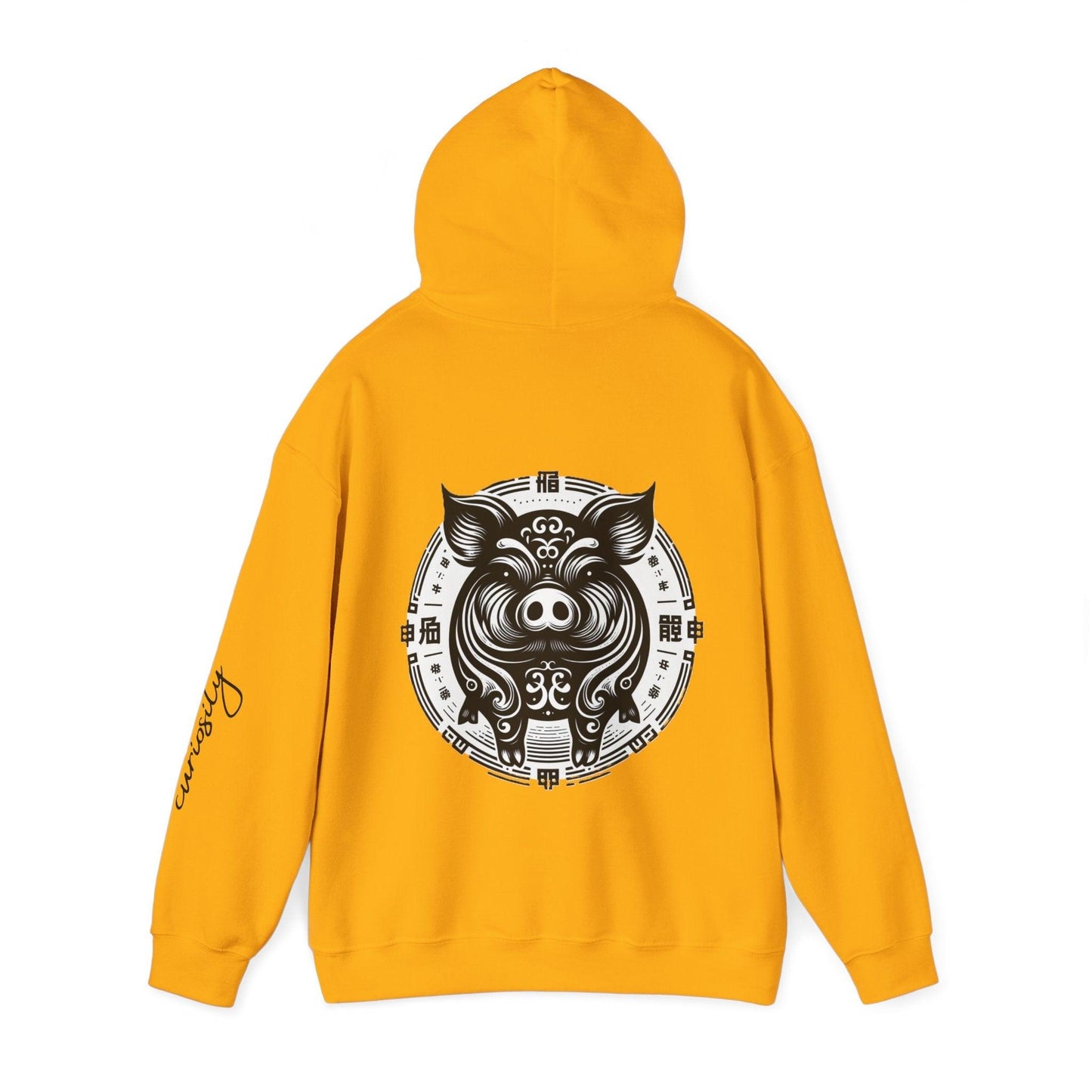 Unisex Hooded Sweatshirt - Chinese Zodiac Pig - Pardalês_Free Lifestyle