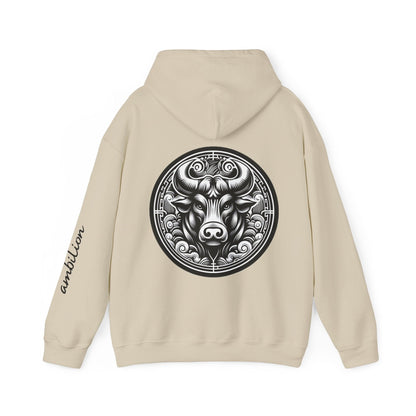 Unisex Hooded Sweatshirt - Chinese Zodiac Bull - Pardalês_Free Lifestyle