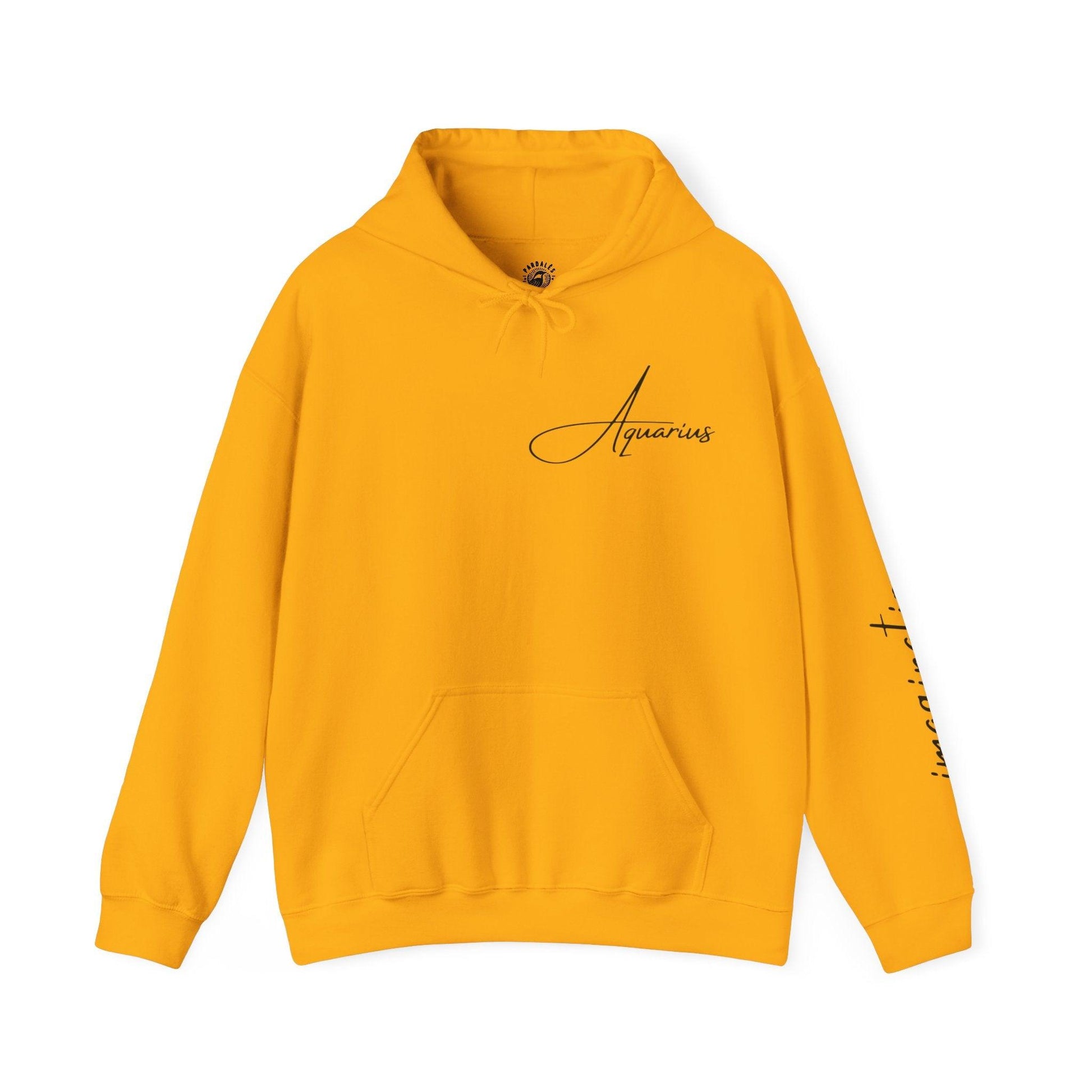 Unisex Hooded Sweatshirt - Aquarius Sign - Pardalês_Free Lifestyle