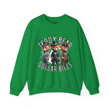 Unisex Sweatshirt - Teddy Dollar Bills - Pardalês_Free Lifestyle