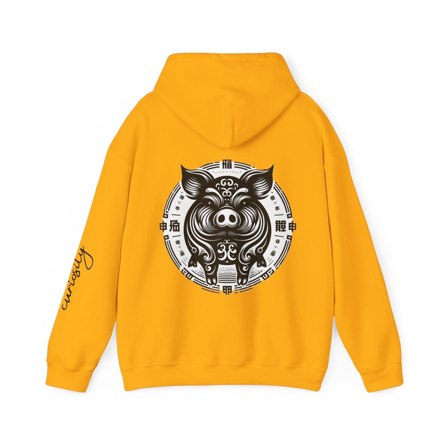 Unisex Hooded Sweatshirt - Chinese Zodiac Pig - Pardalês_Free Lifestyle