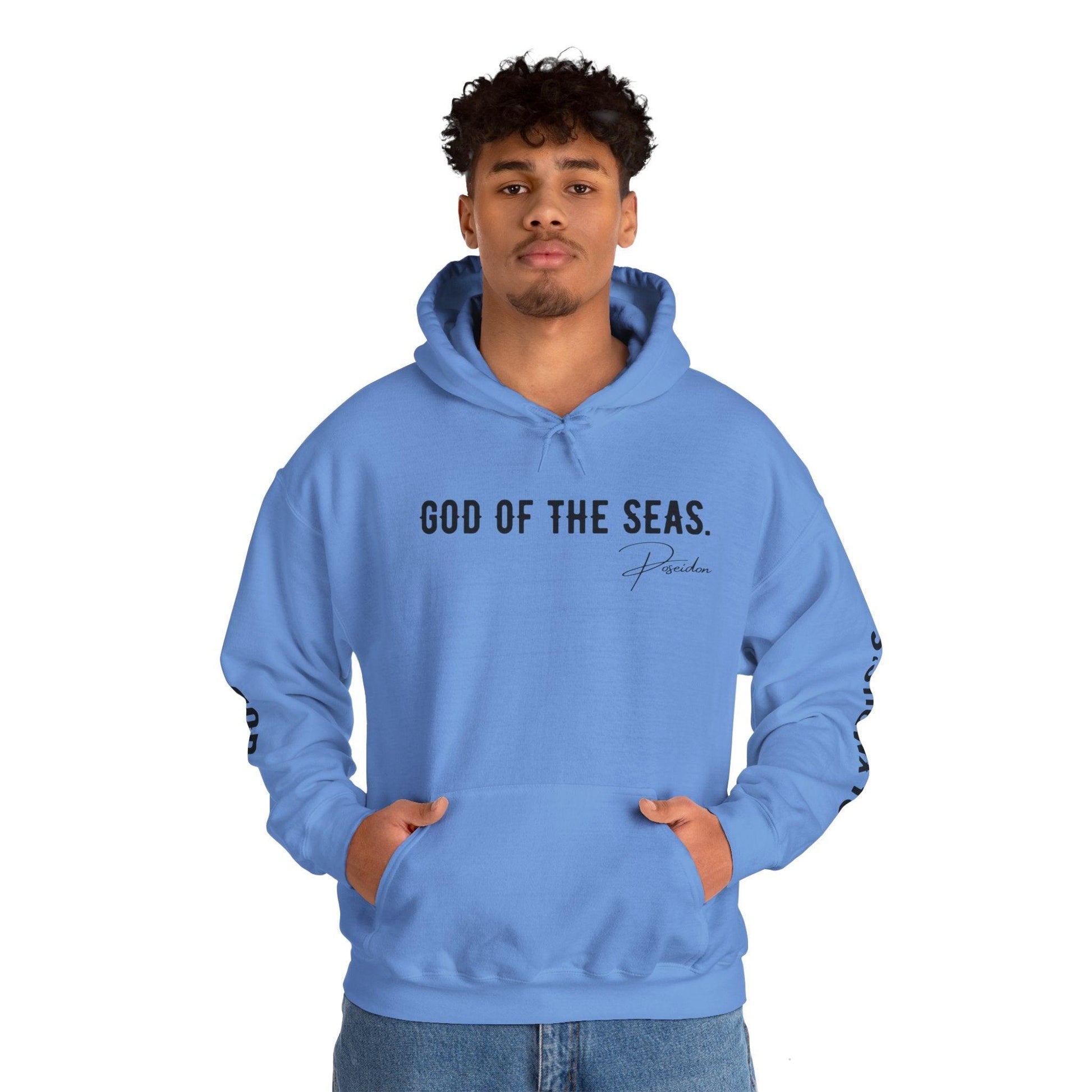 Unisex Hooded Sweatshirt - Olympus's God Poseidon - Pardalês_Free Lifestyle