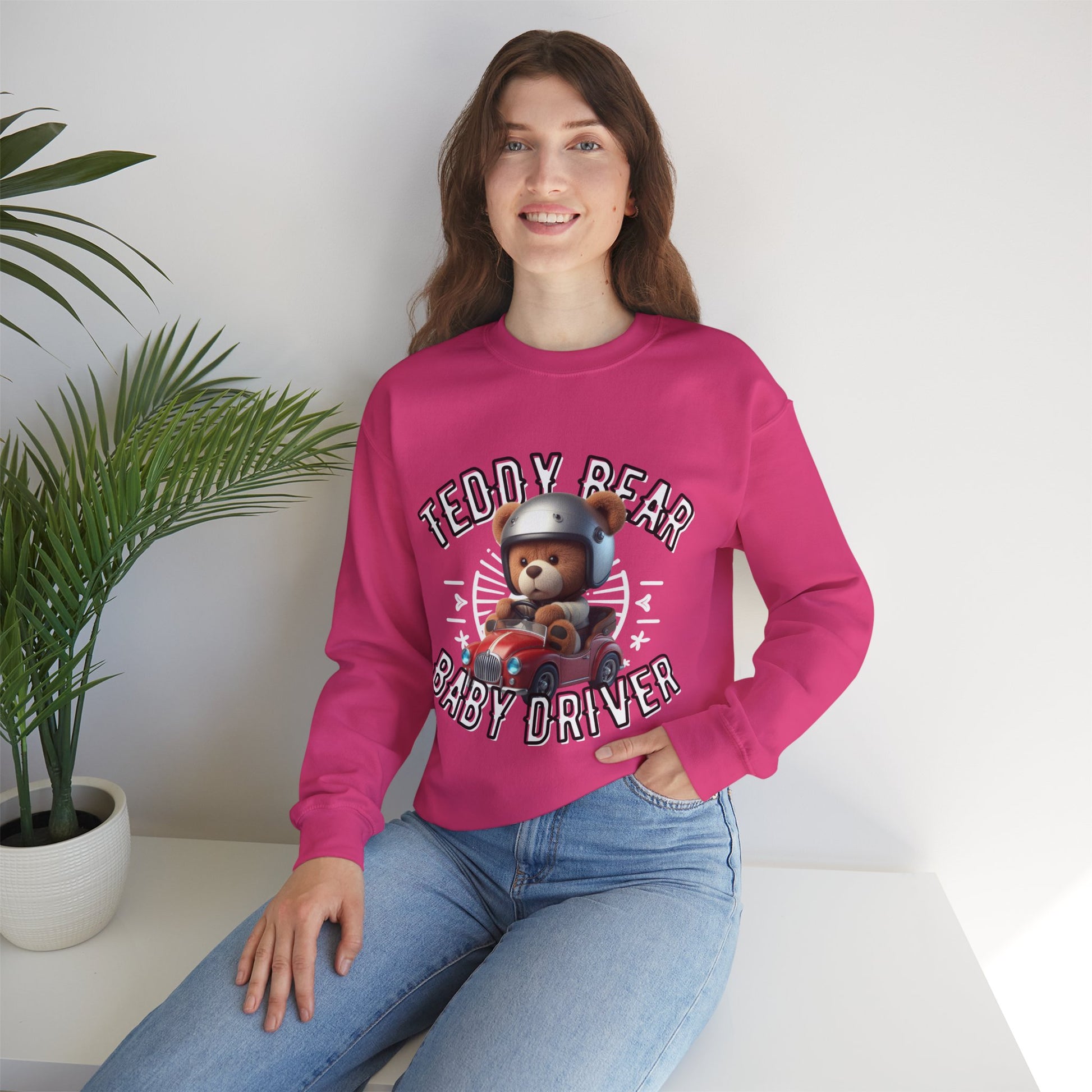 Unisex Sweatshirt - Teddy Baby Driver - Pardalês_Free Lifestyle