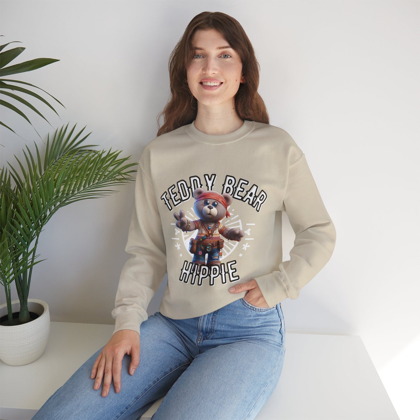 Unisex Sweatshirt - Teddy Hippie - Pardalês_Free Lifestyle