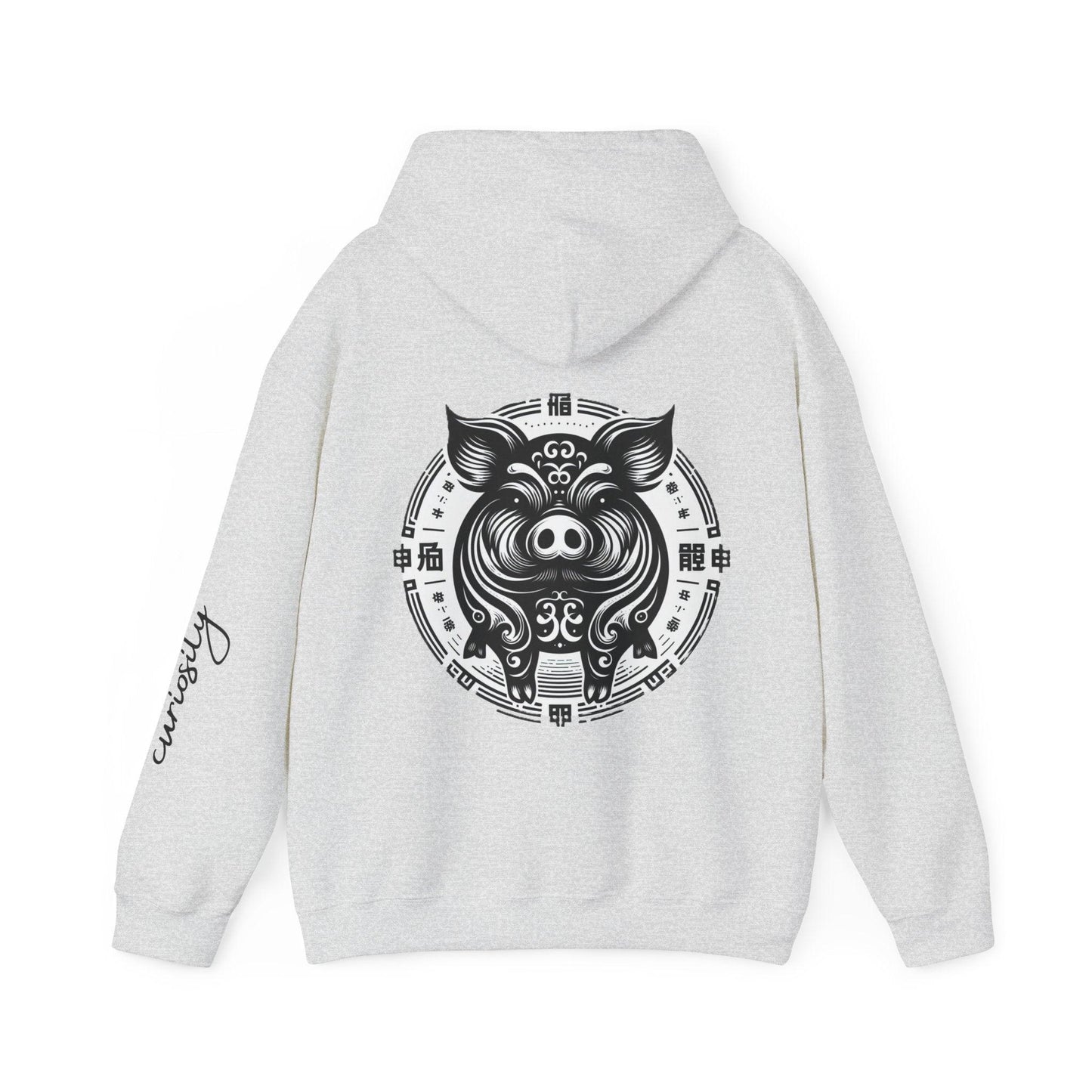 Unisex Hooded Sweatshirt - Chinese Zodiac Pig - Pardalês_Free Lifestyle