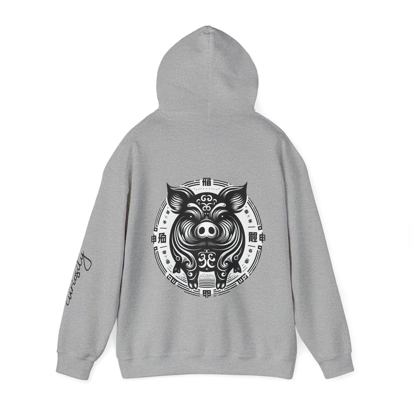 Unisex Hooded Sweatshirt - Chinese Zodiac Pig - Pardalês_Free Lifestyle