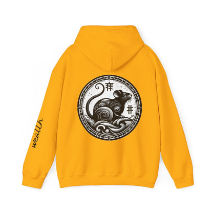 Unisex Hooded Sweatshirt - Chinese Zodiac Rat - Pardalês_Free Lifestyle