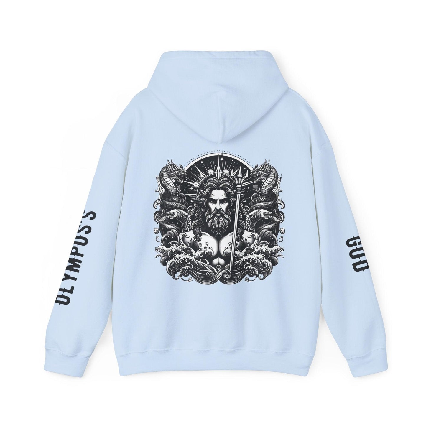 Unisex Hooded Sweatshirt - Olympus's God Poseidon - Pardalês_Free Lifestyle