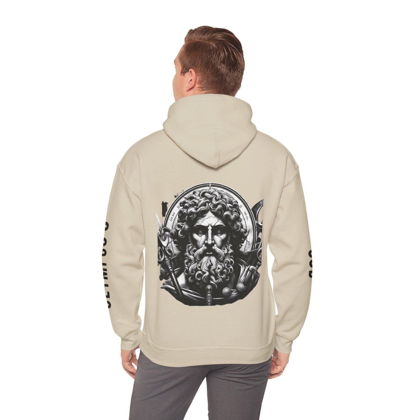 Unisex Hooded Sweatshirt - Olympus's God Ares - Pardalês_Free Lifestyle