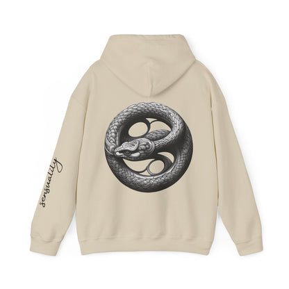 Unisex Hooded Sweatshirt - Chinese Zodiac Snake - Pardalês_Free Lifestyle