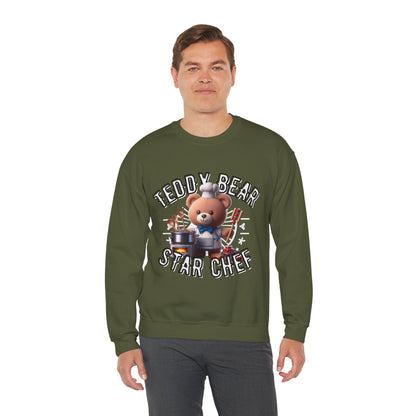 Unisex Sweatshirt - Teddy Star Chef - Pardalês_Free Lifestyle