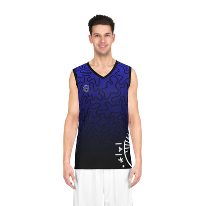 Basketball Shirt - Blue Gradient