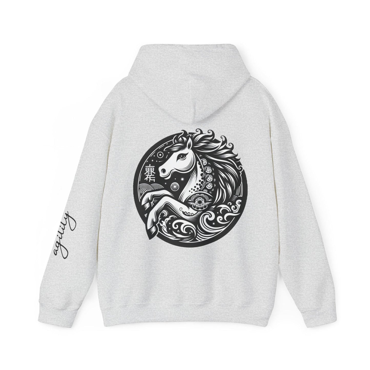 Unisex Hooded Sweatshirt - Chinese Zodiac Horse - Pardalês_Free Lifestyle