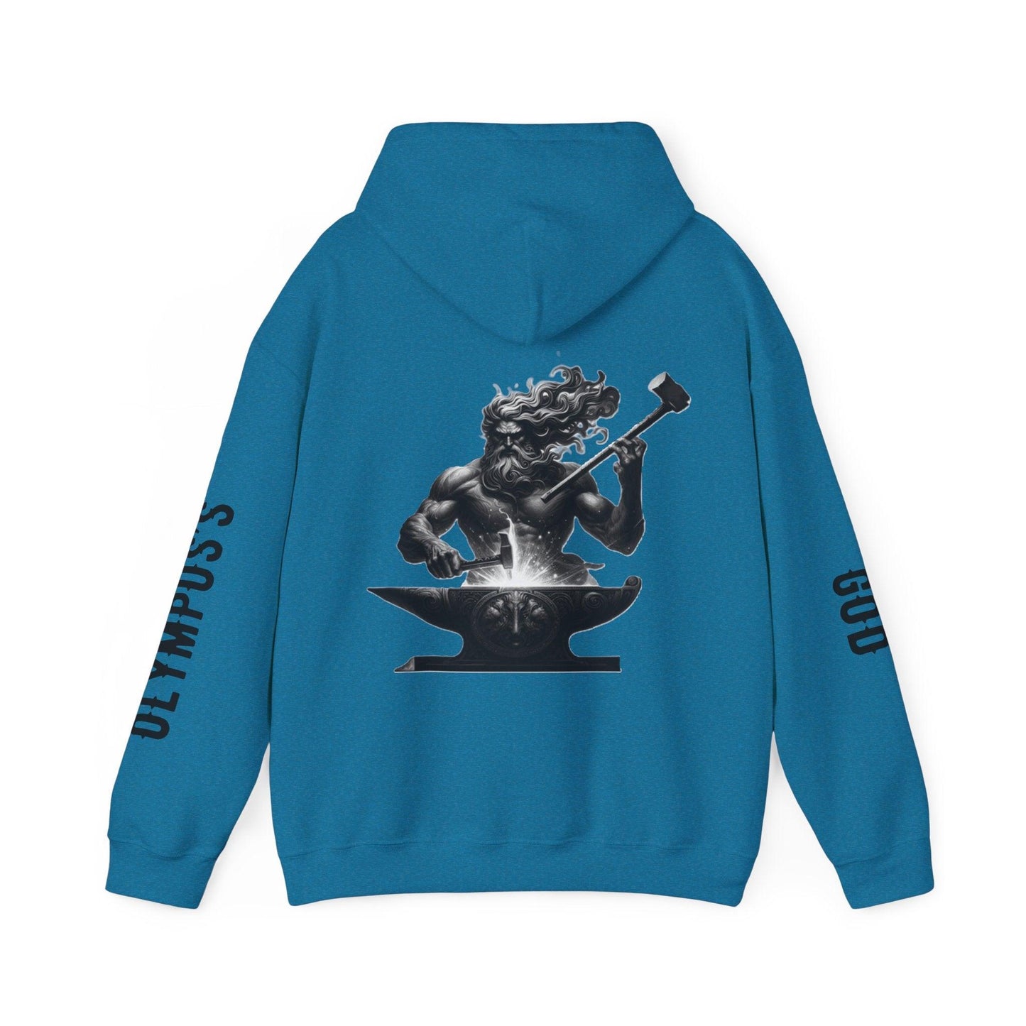 Unisex Hooded Sweatshirt - Olympus's God Hephaestus - Pardalês_Free Lifestyle