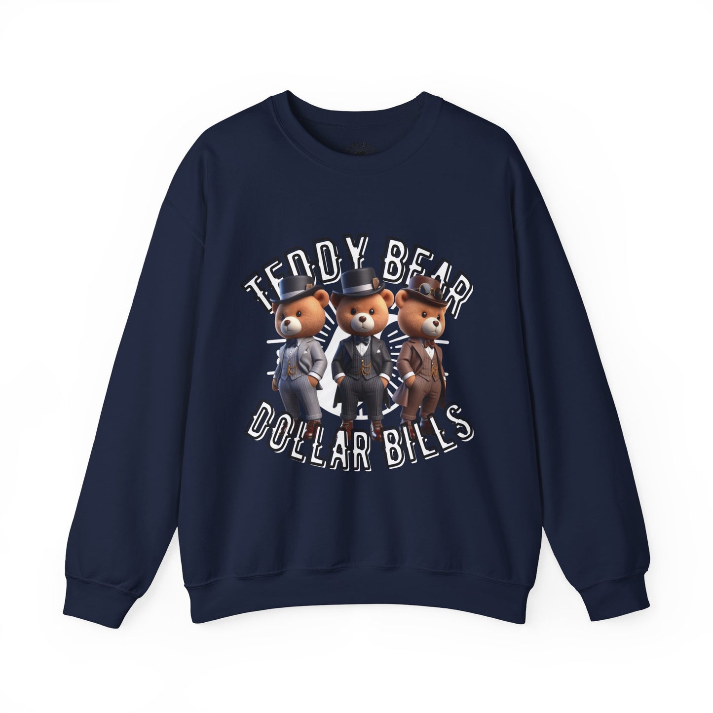 Unisex Sweatshirt - Teddy Dollar Bills - Pardalês_Free Lifestyle