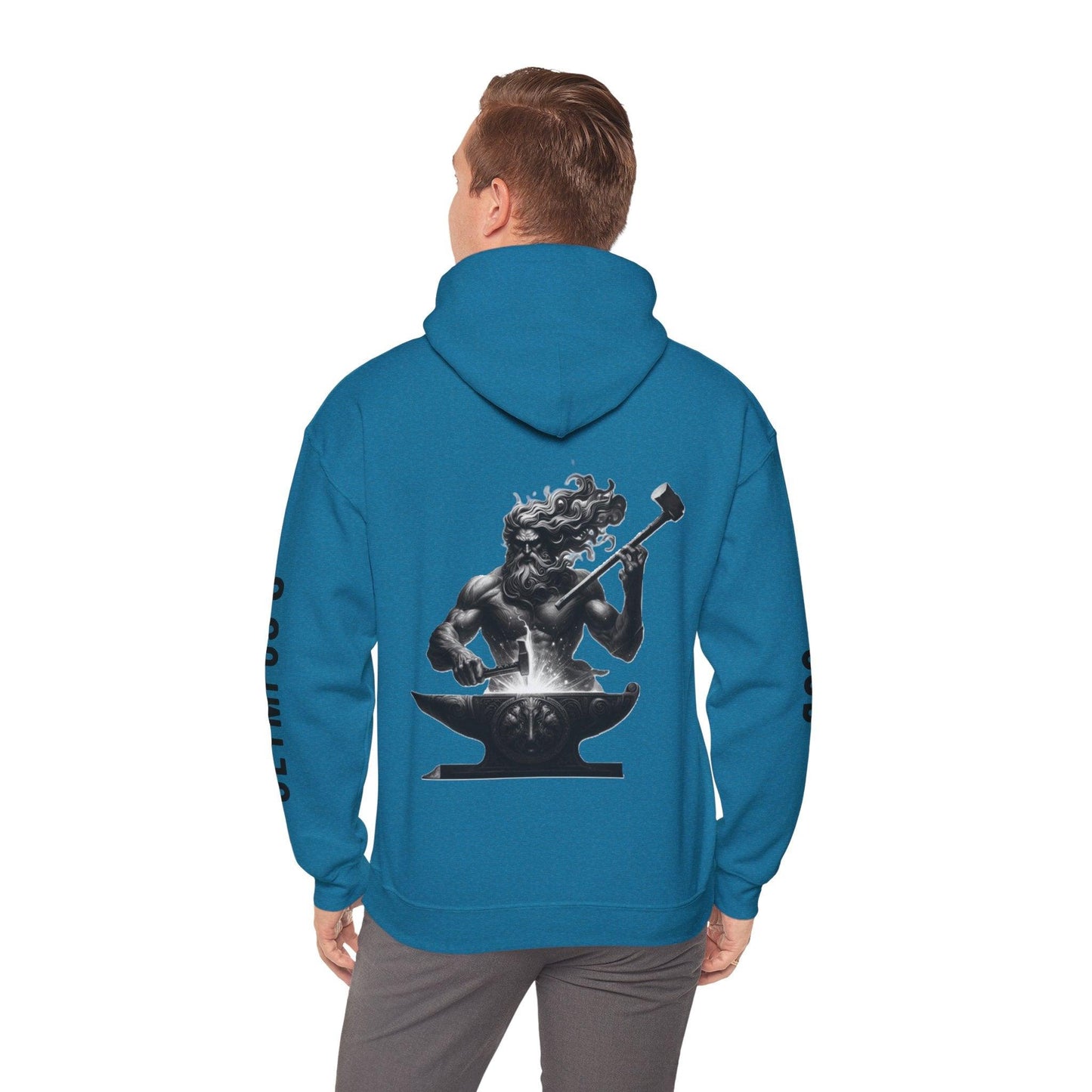 Unisex Hooded Sweatshirt - Olympus's God Hephaestus - Pardalês_Free Lifestyle