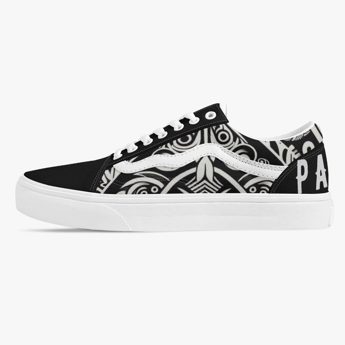 229. Trendy Low-Top Canvas Sneakers Pardalês_Free Lifestyle