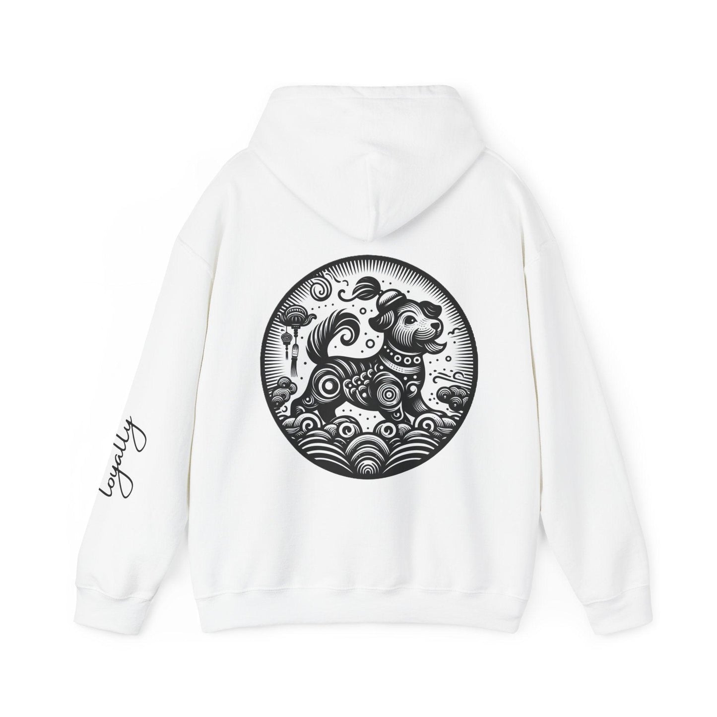 Unisex Hooded Sweatshirt - Chinese Zodiac Dog - Pardalês_Free Lifestyle